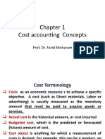 Cost Accounting Concepts: Prof. Dr. Farid Moharam