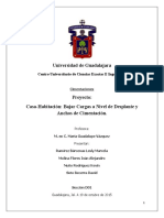 Proyecto - Cargas A Nivel de Desplante y Cimentación