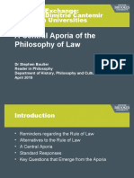 The Central Aporia of The Philosophy of Law