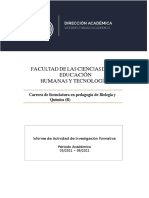 Informe de Actividad de Investigación Formativa - Filosofia de Las Ciencias