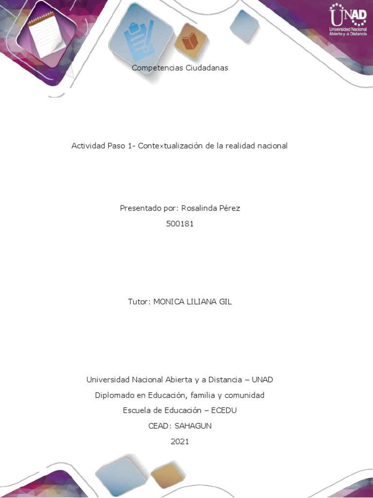 Anexo 1 Rosalinda Perez 1 PDF Colombia Economias