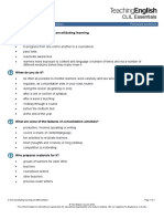 CLIL Essentials - 2.10 Consolidating Learning and Differentiation PW