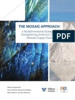 THE MOSAIC APPROACH: A Multidimensional Strategy For Strengthening America's Critical Minerals Supply Chain
