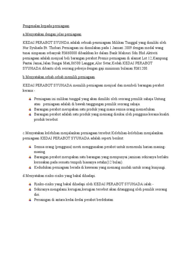 Akaun Form 5 Pengenalan Perniagaan Pdf