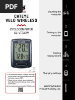 Cateye Velo Wireless: Cyclocomputer CC-VT230W