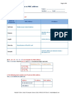 Worksheet: IP Address Vs MAC Address