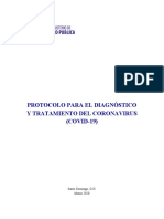 Protocolo Para El DiagnoÌ Stico y Tratamiento Del Coronavirus COVID 19