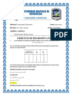 Estimar varianza de perturbaciones en regresión lineal simple