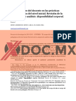 Xdoc - MX El Cuerpo Del Docente en Las Practicas Pedagogicas Del Nivel Inicial