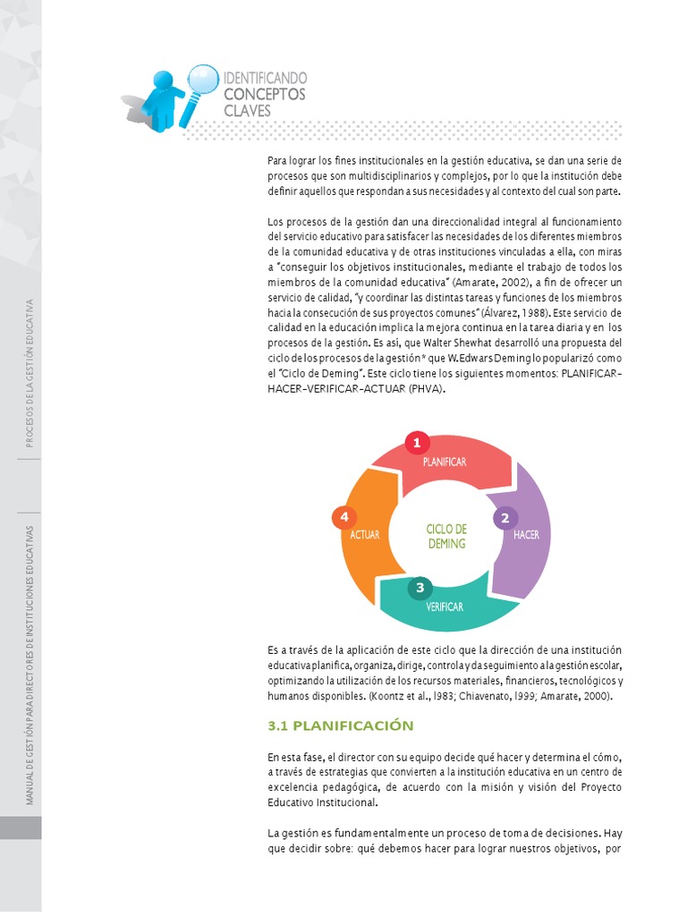 Procesos Clave en la Gestión Educativa | PDF | Planificación ...