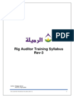 ROO Rig Auditor Training Syllabus (Rev-3)