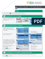 Quick Guide - Te-Ss835Xxxp: Starting The Pump