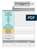 Formato Informacion Genral Del Candidato