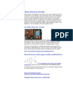 Rain Detector Circuits