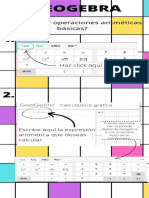 Geogebra ¿Cómo Hacer Operaciones Aritméticas Básicas