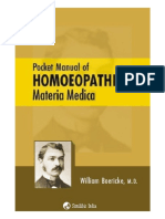 Boerick's Pocket Manual of Homoeopathic Materia Medica