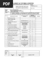 Larsen & Toubro Limited: Inspection and Test Plan For Above Ground Piping