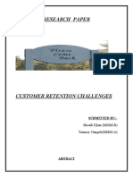 Customer Retention Challenges Research Paper