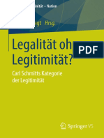 Rüdiger Voigt (Eds.) - Legalität Ohne Legitimität - Carl Schmitts Kategorie Der Legitimität (2015)