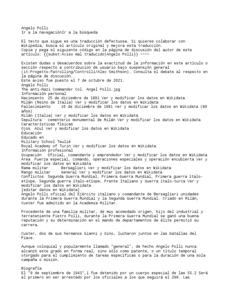 Angelo Polli | PDF | Adolf Hitler | Wikipedia