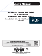 Owner'S Manual: Netdirector Console KVM Switch (8-Or 16-Port) or Rackmount KVM Switch (8-Port)