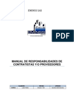 Manual de Responsabilidades de Contratistas y Proveedores