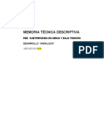 Memoria Técnico Descriptiva Andalucia