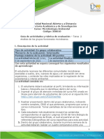 Guía de Actividades y Rúbrica de Evaluación - Unidad 1 - Tarea 2 - Analisis de Los Grupos Funcionales Microbianos