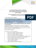 Guía de Actividades y Rubrica de Evaluacion - Unidad 1 - Fase 2 - Identificación de Variables Estadísticas