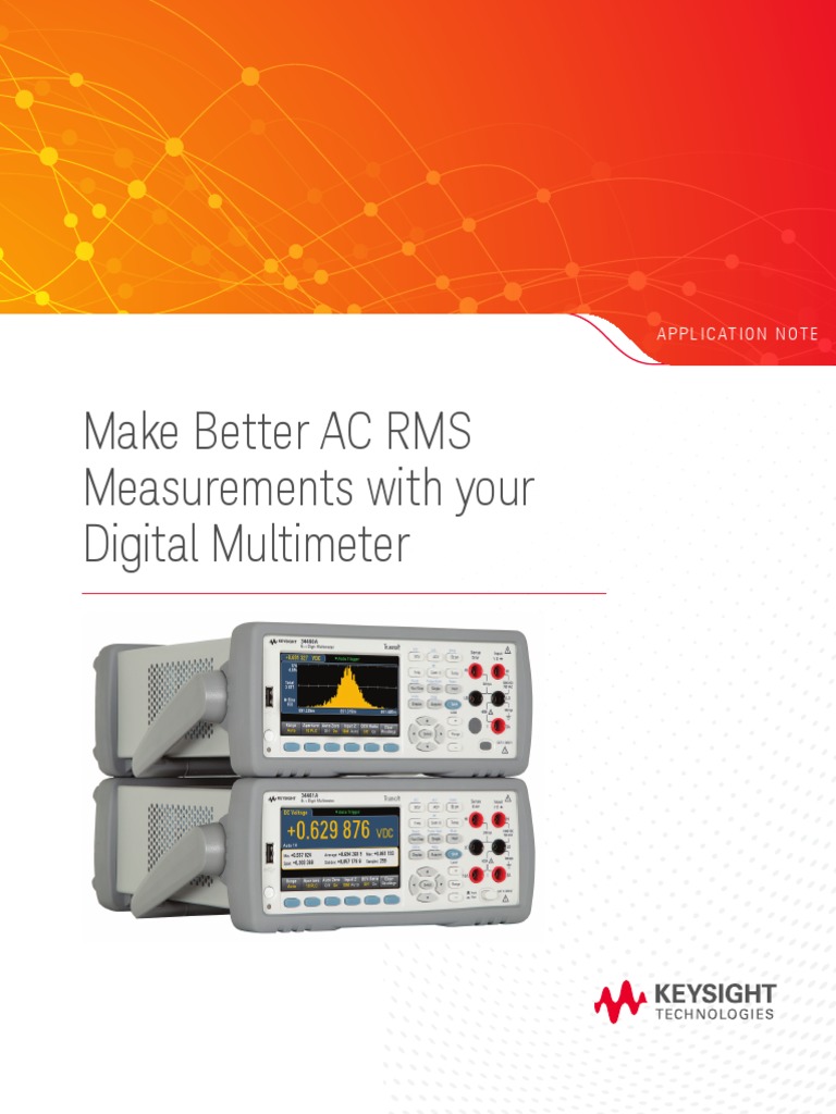 Make Better AC RMS Measurements With Your Digital Multimeter | PDF ...