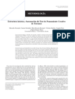 Estructura Interna y Baremacion Del Test