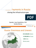 Retail Payments in Russia: Closing The Infrastructure Gap