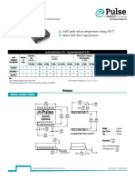 1000Base-T Magnetics Module: Rohs Peak Reflow Temperature Rating 245 Meets Ieee 802.3 Specification