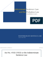 Indeterminate Sentence Law and Probation Law Explained