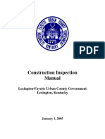 Construction Inspection Manual 2005