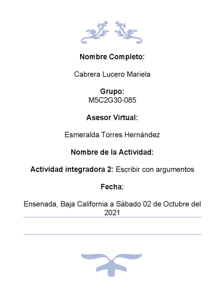 Actividad Integradora 2 Modulo 5 Pdf Internet