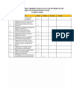 Instrumen Observasi Evaluasi Kurikulum SDN Wonokusumo Vi/45 TAHUN 2020