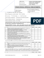 Apu / Apiit Fast-Track Ethical Approval Form (Students) : YES NO N/A 1 2 3 4 5 6 7 8