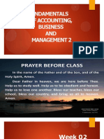Fundamentals of Accounting, Business AND Management 2