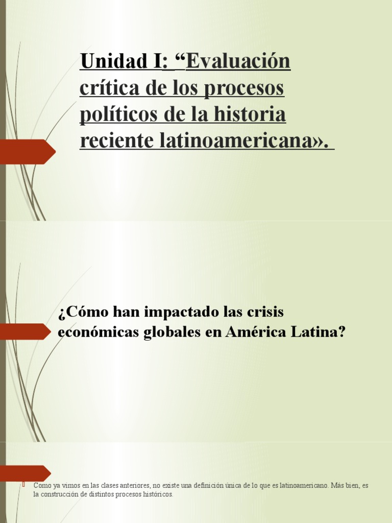Impacto de Crisis Económicas en América Latina | PDF