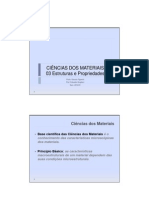 Ciencia Dos Materiais Notas de Aula 03 Estruturas e Propriedades