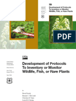 Development of Protocols To Inventory or Monitor Wildlie and Rare Plants