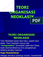 Teori Organisasi Neoklasik