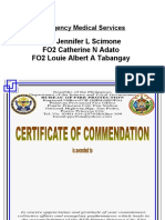 Commendation Template EMS