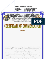 Commendation Template CROs