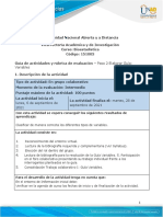 Guía de Actividades y Rúbrica de Evaluación - Unidad 1 - Paso 2 - Elaborar Guía Variables