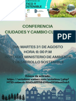 Conferencia Ciudades Y Cambio Climático