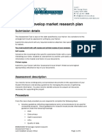 Task 01: Develop Market Research Plan: Submission Details