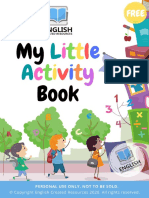 My Little Activity Book English Created Resources
