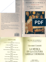 Comotti, Giovanni. La Música en La Cultura Griega y Romana